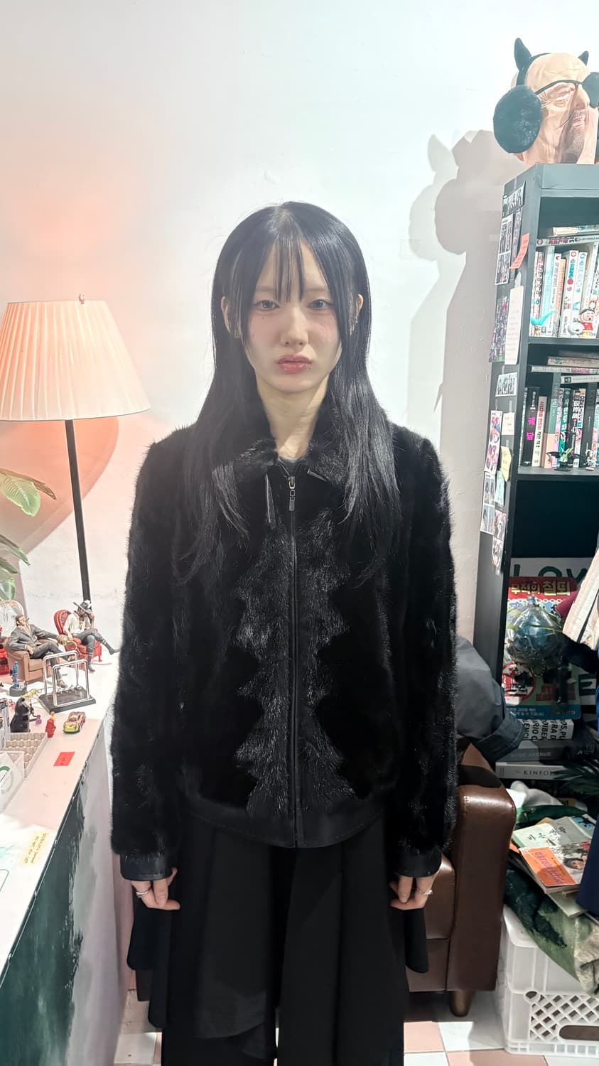 TTF✳️2006‘s johanex 양가죽/밍크 자켓/남녀공용 상품이미지1