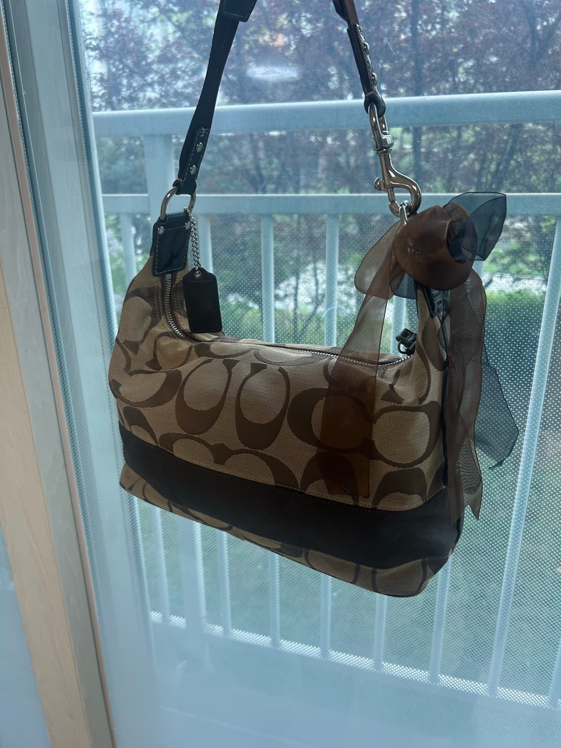 유행🤎‼️)) 코치 시그니처 호보백 브라운 상품이미지1