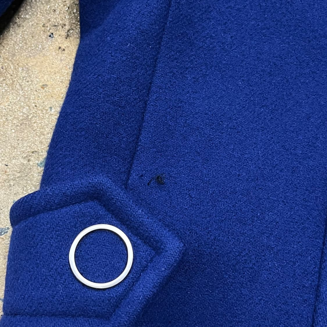 [정품/36] 럭키슈에뜨 블루 컬러 울 코트 b15 상품이미지7
