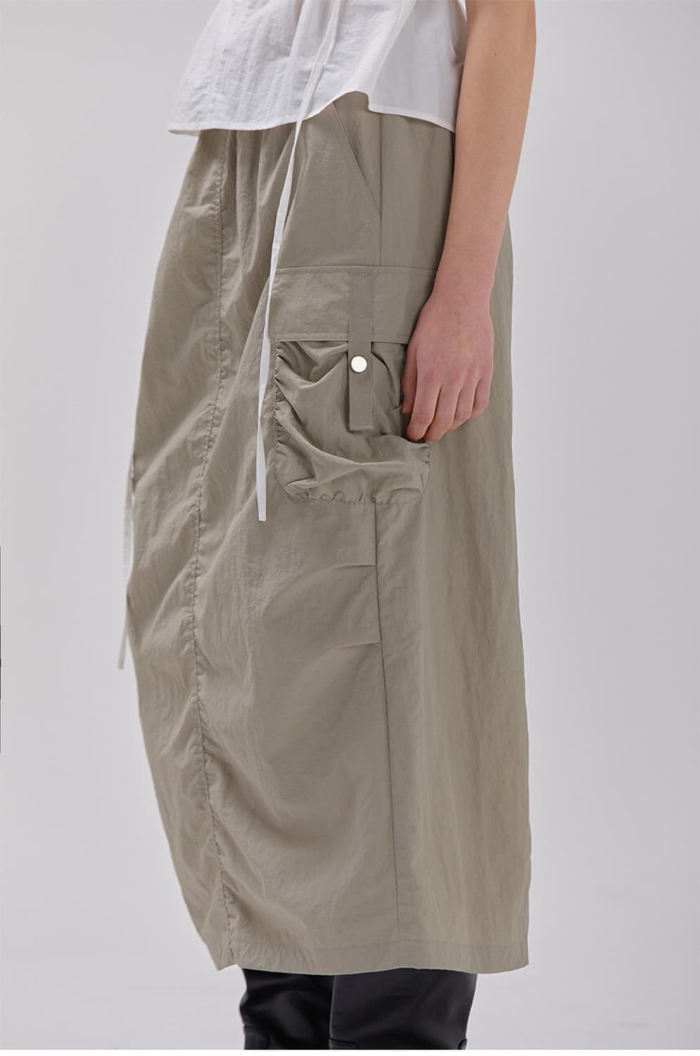 Raive 레이브 카고 롱 스커트 상품이미지1