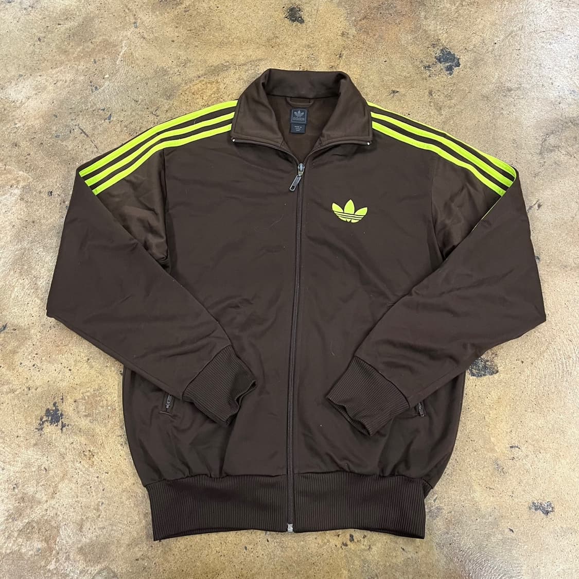 아디다스 말차 초코 나무 숲 브라운 형광 구파 져지 트랙탑 90 상품이미지2