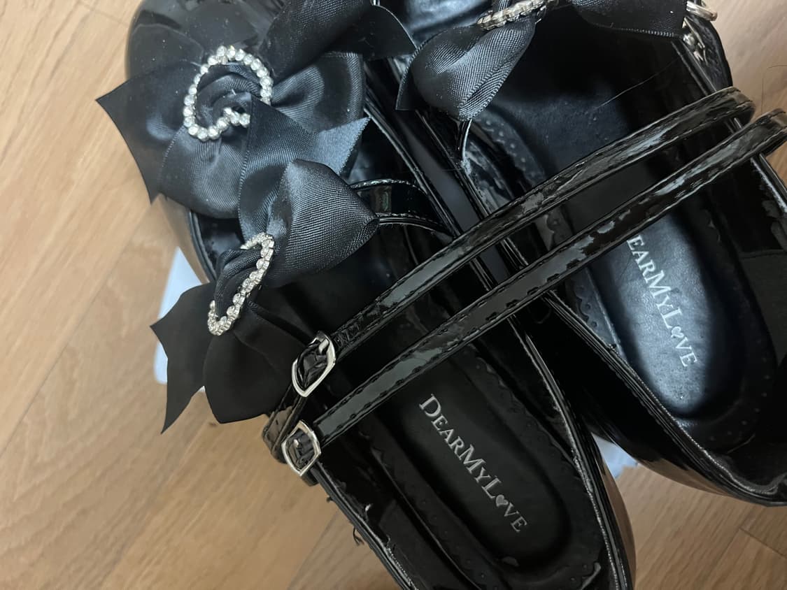 디마럽 디어마이러브 빈티지 지뢰계 양산형 통굽 구두 상품이미지3