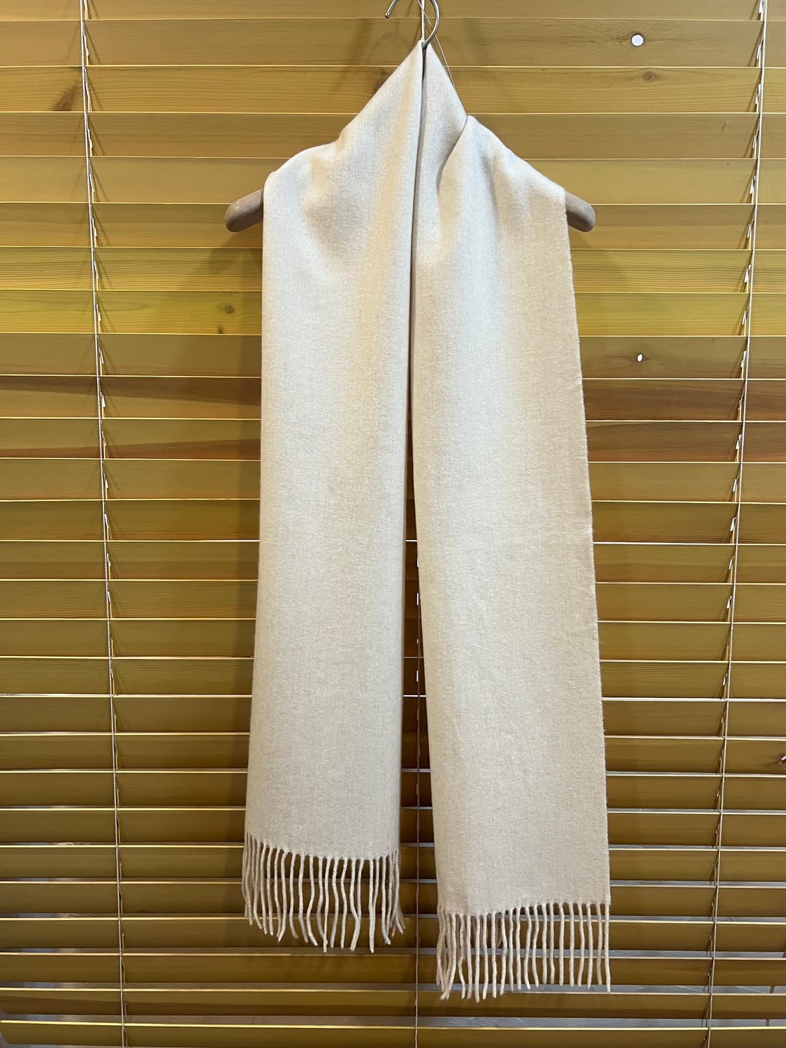 고비 GOBI 크림베이지 캐시미어100 머플러 목도리 상품이미지5