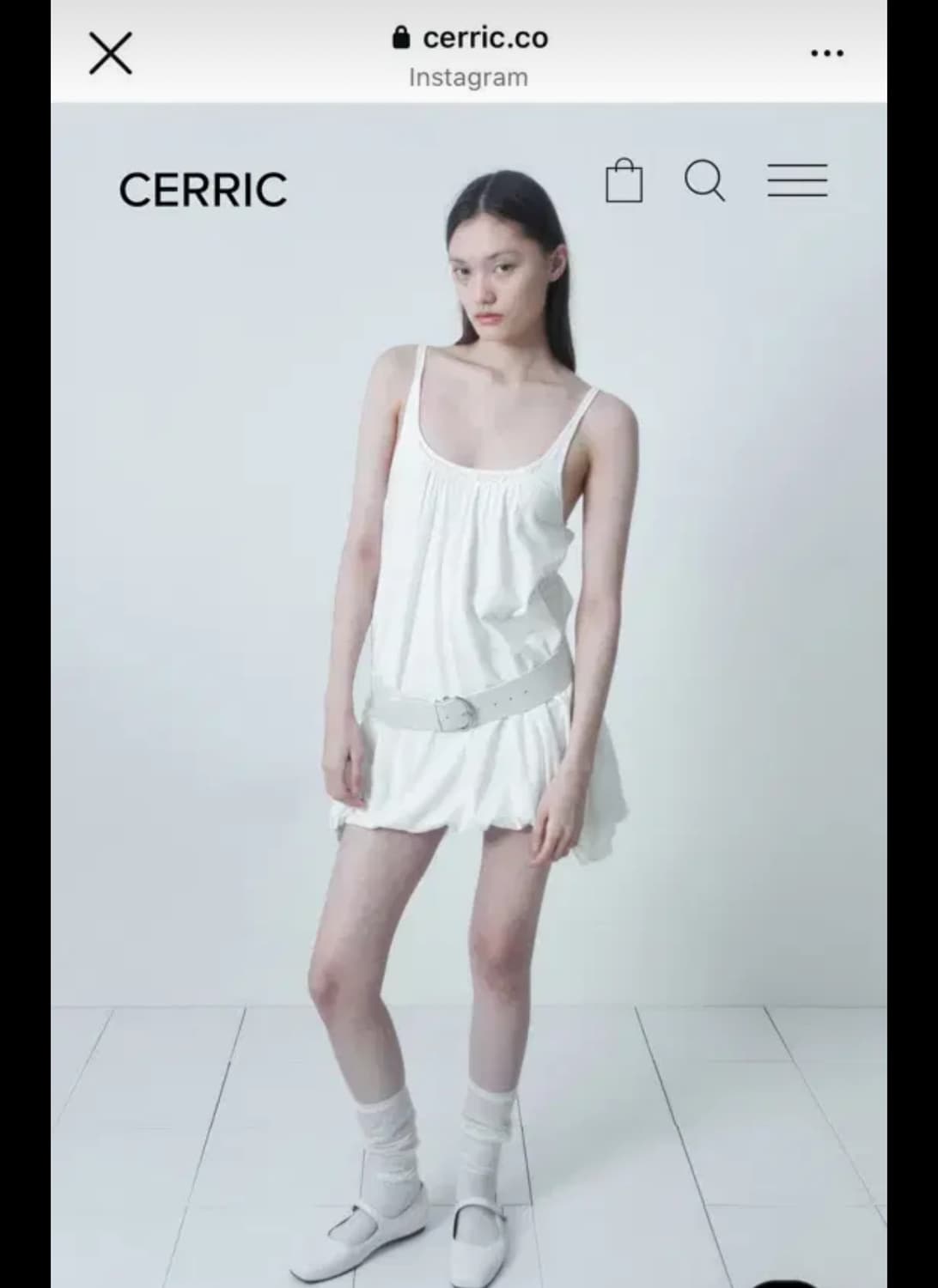 cerric벌룬 BALLOON SLEEVELESS DRESS / IVOR 상품이미지1