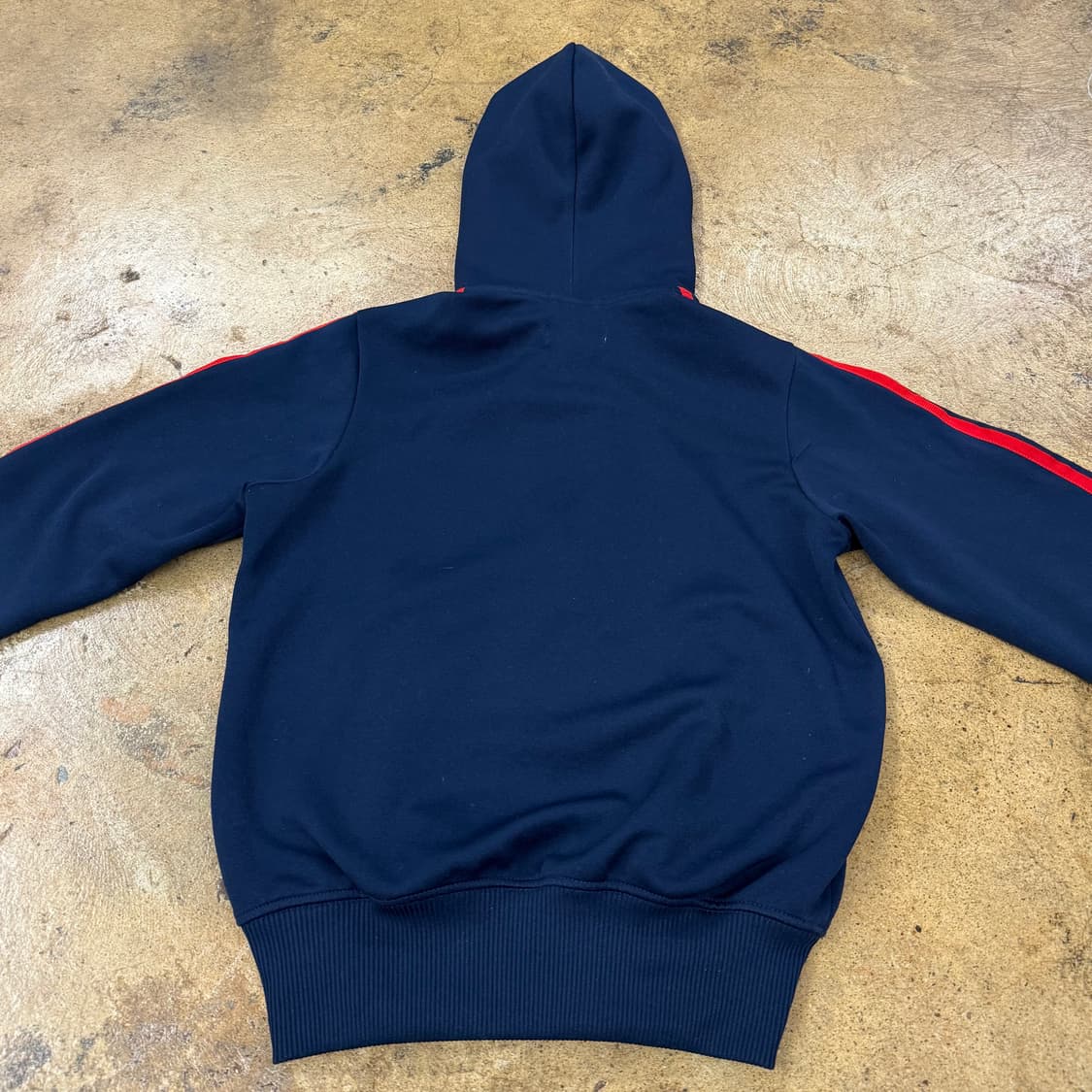 아디다스 네이비 레드 후플 져지 후드집업 90 상품이미지4