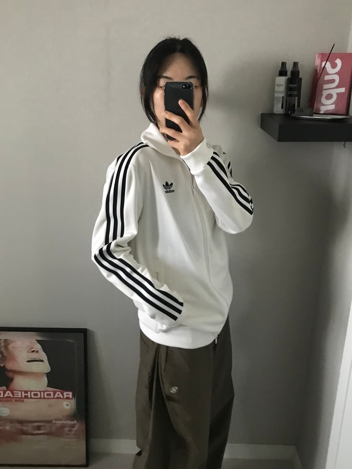 아디다스 오리지널스 베켄바우어 트랙탑 화이트 져지 상품이미지5