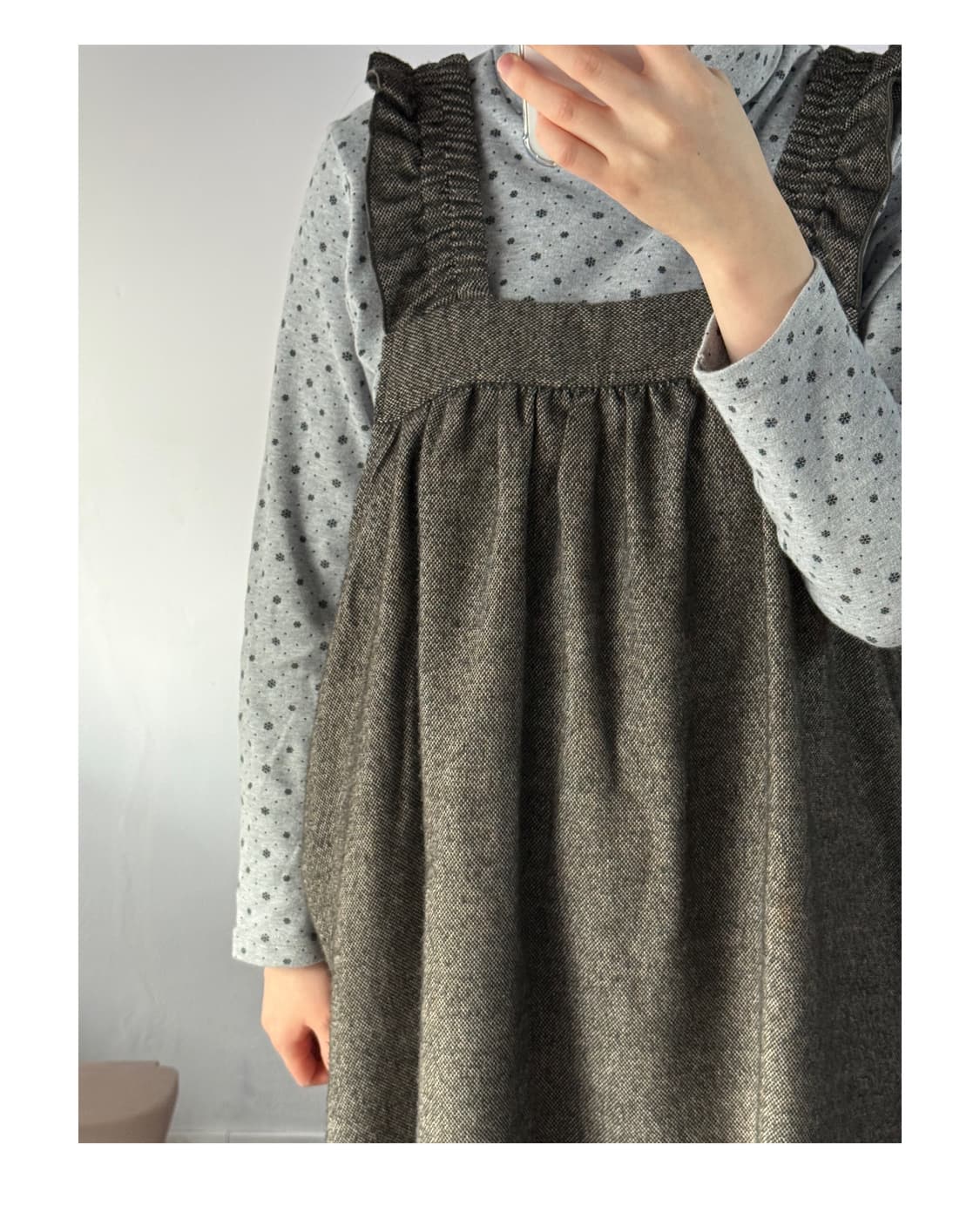 일본빈티지 귀여운 프릴 원피스 상품이미지2