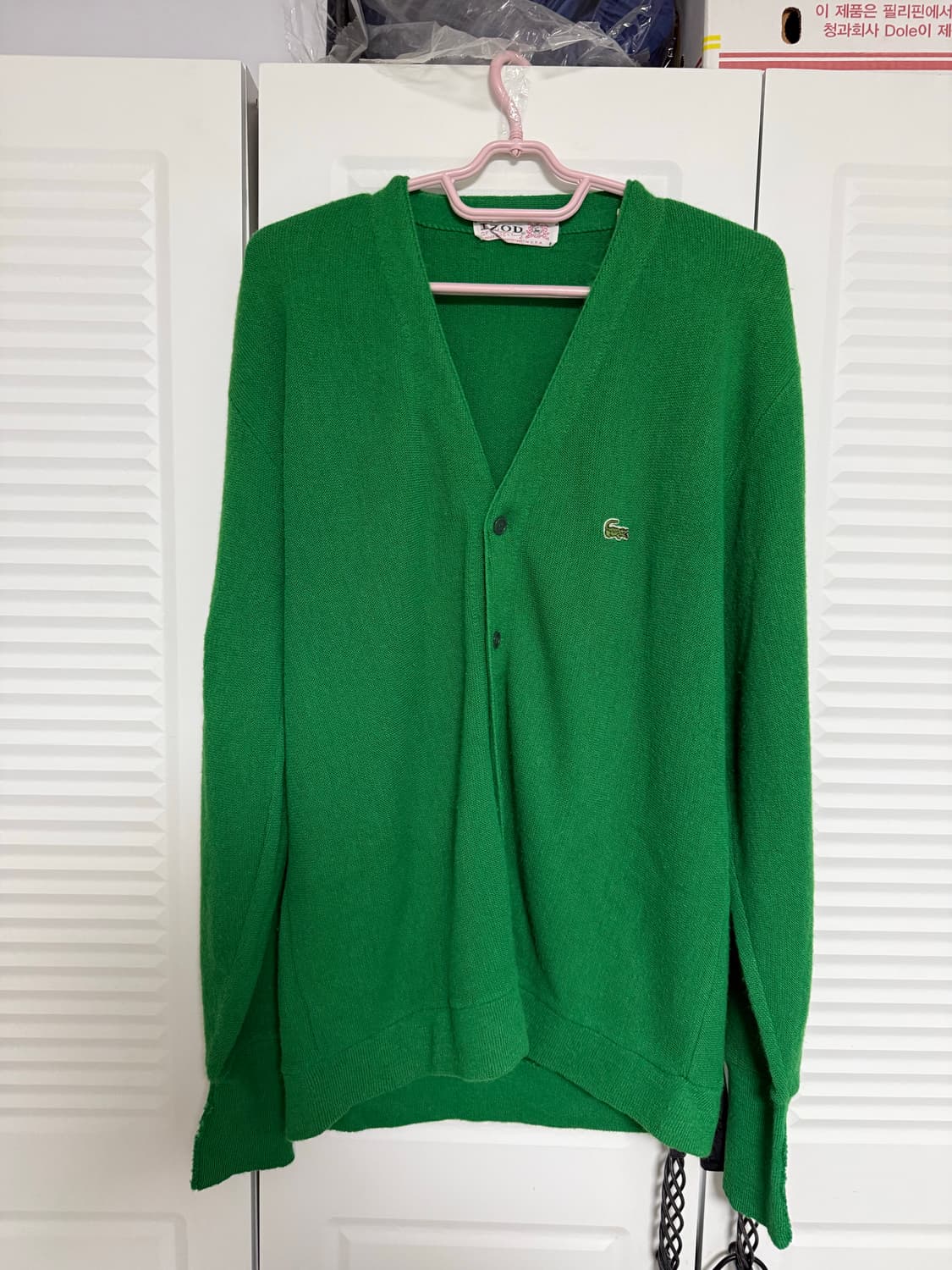 1980s USA Lacoste 라코스테 IZOD 가디건 상품이미지1