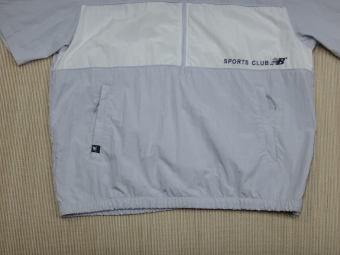 (95) 뉴발란스 남성 배색 반팔 아노락자켓 블루 상품이미지5