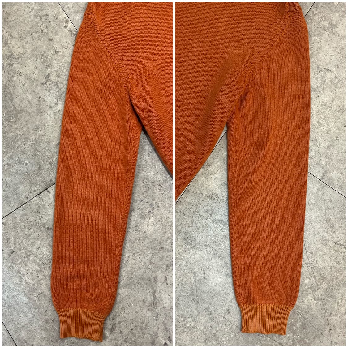 에디바우어 니트 집업 자켓 오렌지 S #csz2490 상품이미지7