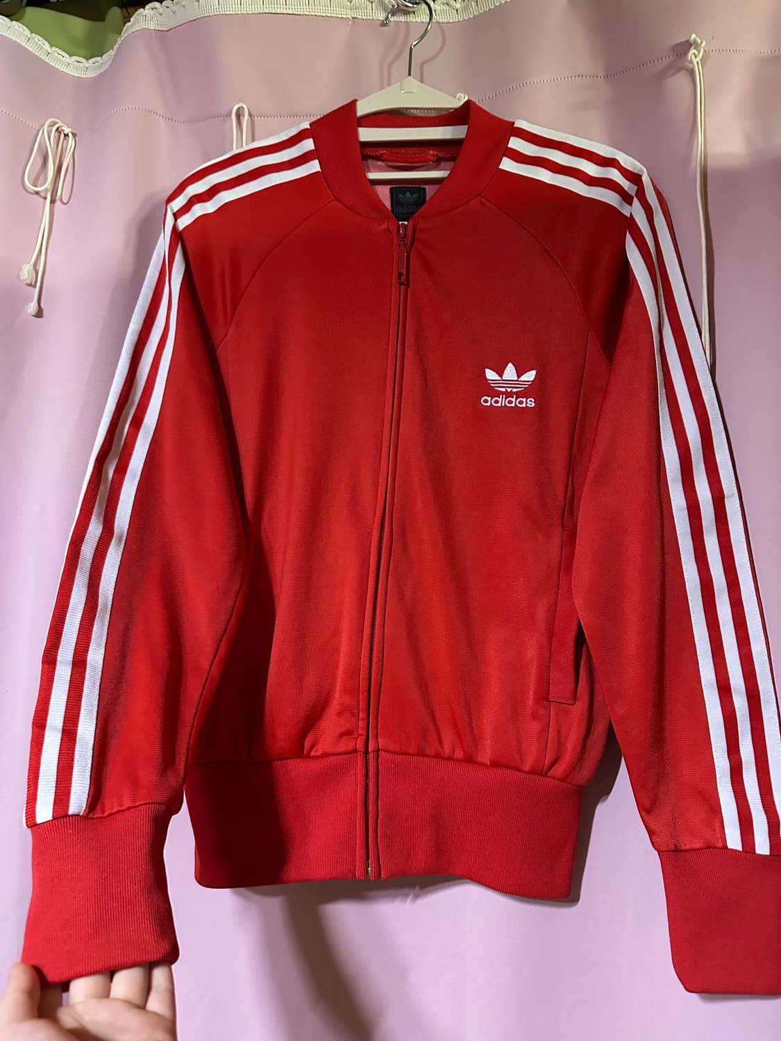 아디다스져지 불꽃 레드 슈퍼스타 트랙탑 아디다스집업 파이어버드 S 상품이미지1