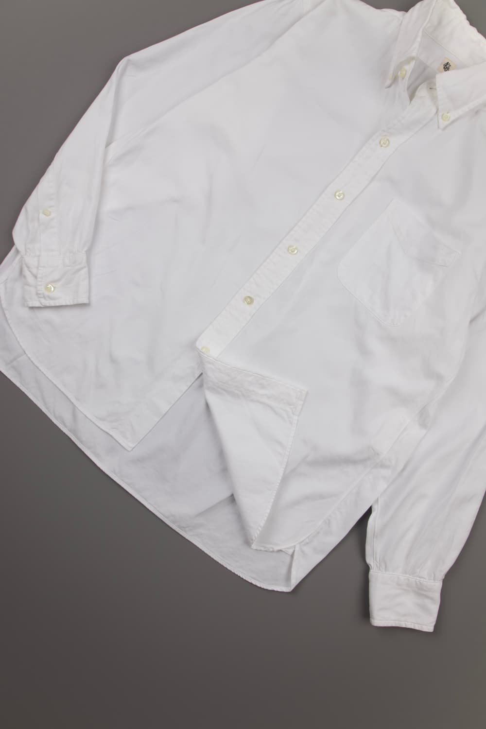 KaptainsunshineXBeams+ 옥스포드 버튼다운 셔츠 화이트 상품이미지5