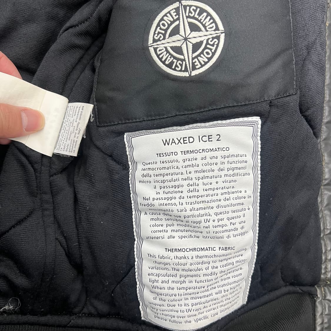 스톤아일랜드 와펜 왁스드 아이스 2 후드 자켓 상품이미지7