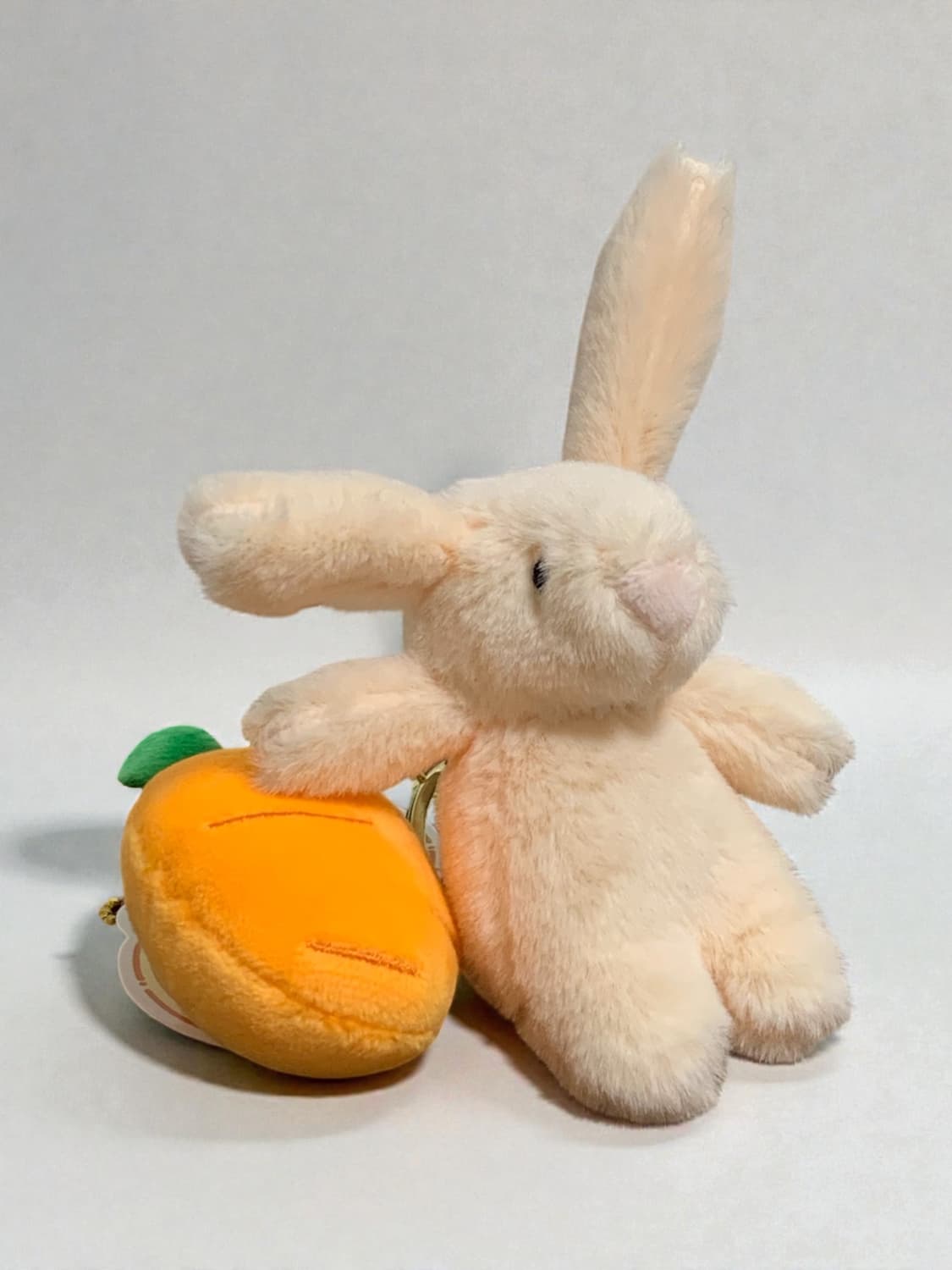 토끼와 당근 세트인 인형 키링 상품이미지1