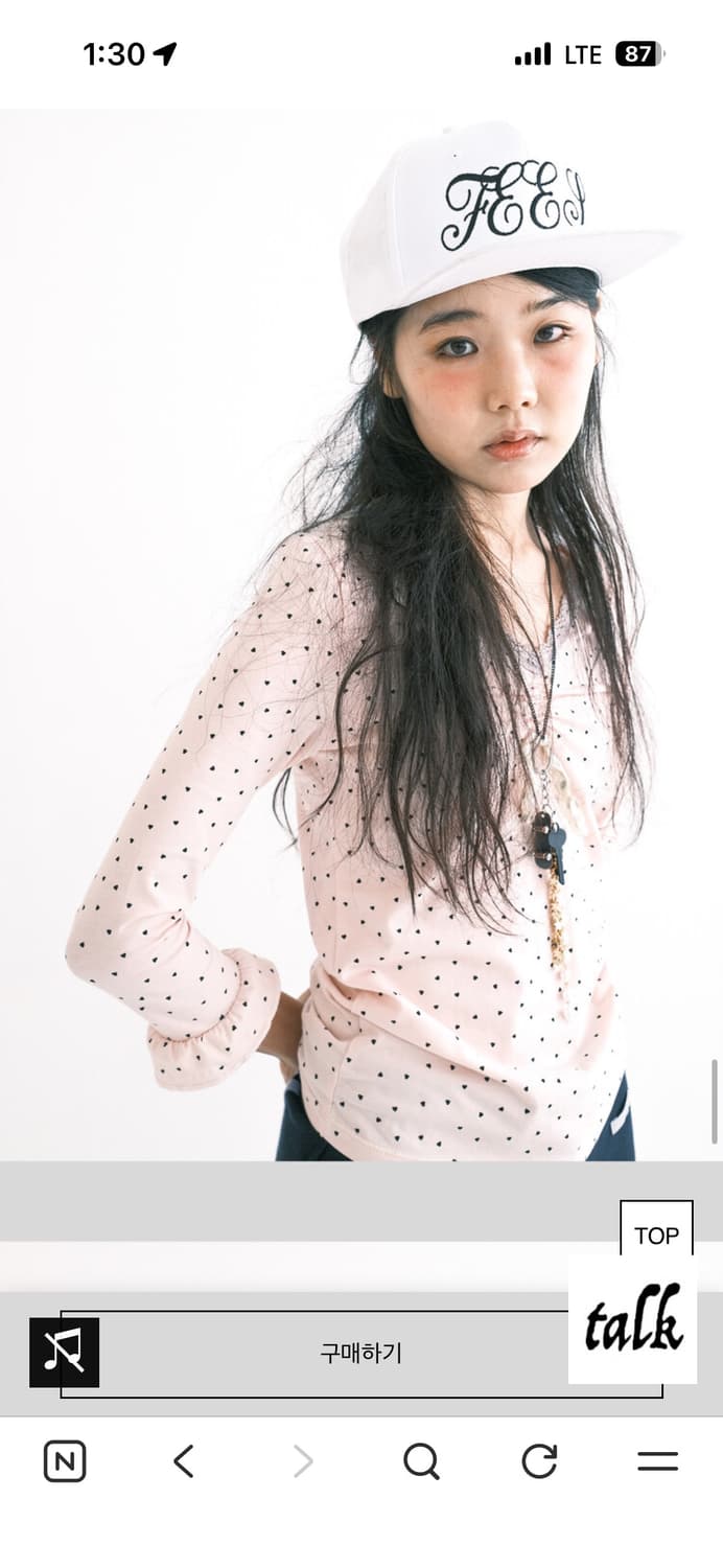 샵페어리 mini heart lace top (light pink)  상품이미지1