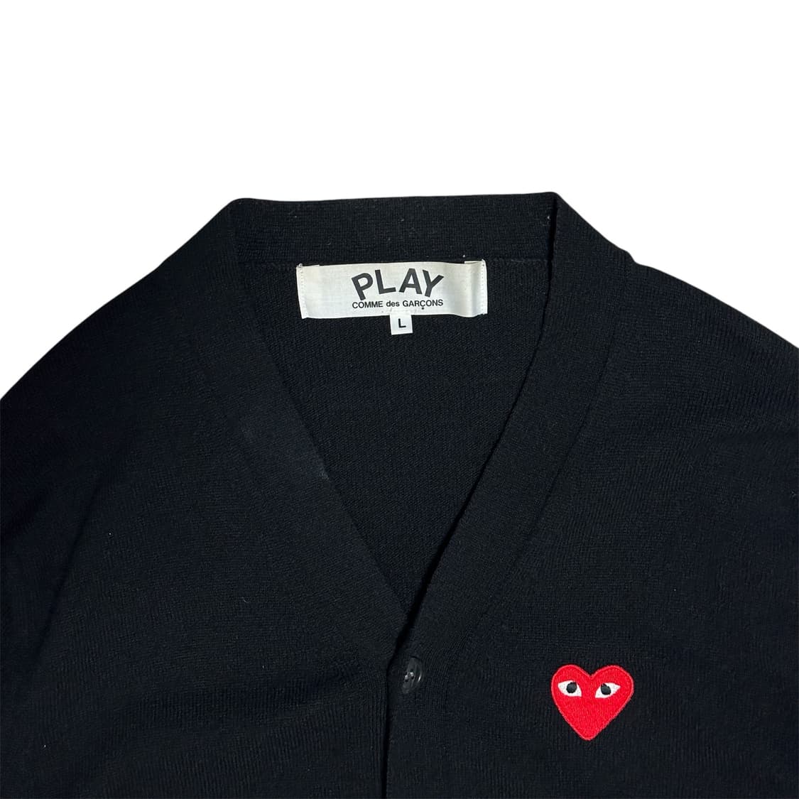 [L] 꼼데가르송 블랙 가디건 상품이미지2