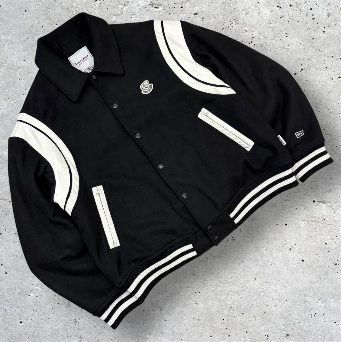 [XL] 이벳필드 Ebbets Field 블랙 스타디움 자켓 B471 상품이미지1
