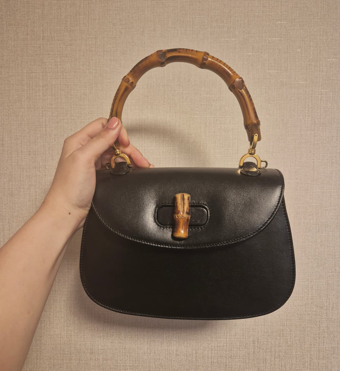 구찌 뱀부 탑핸들백 스몰 (정품) 상태최고 급처분!!! 상품이미지1