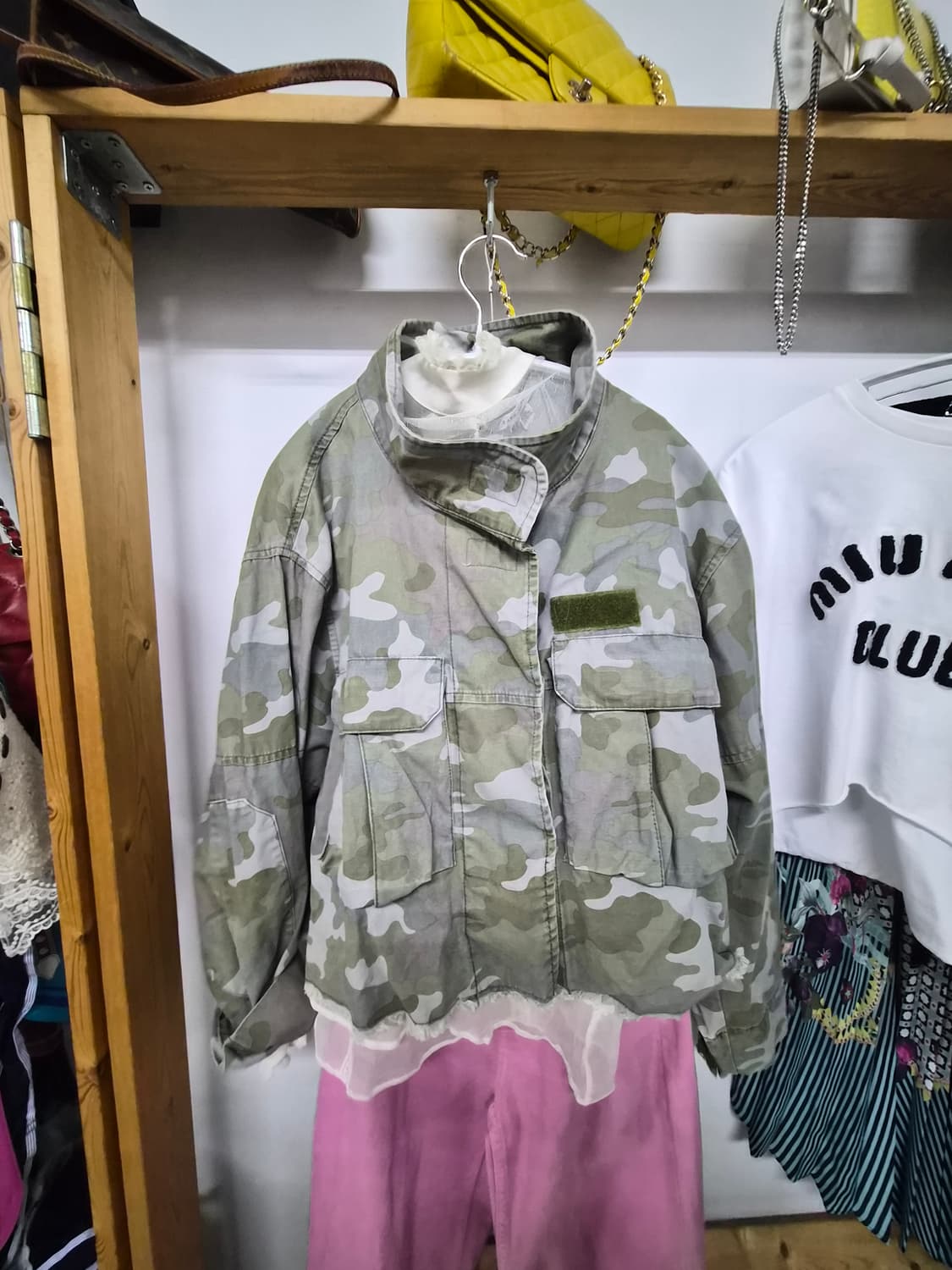 자라 카모 밀리터리 야상 점퍼 스타일 상품이미지4