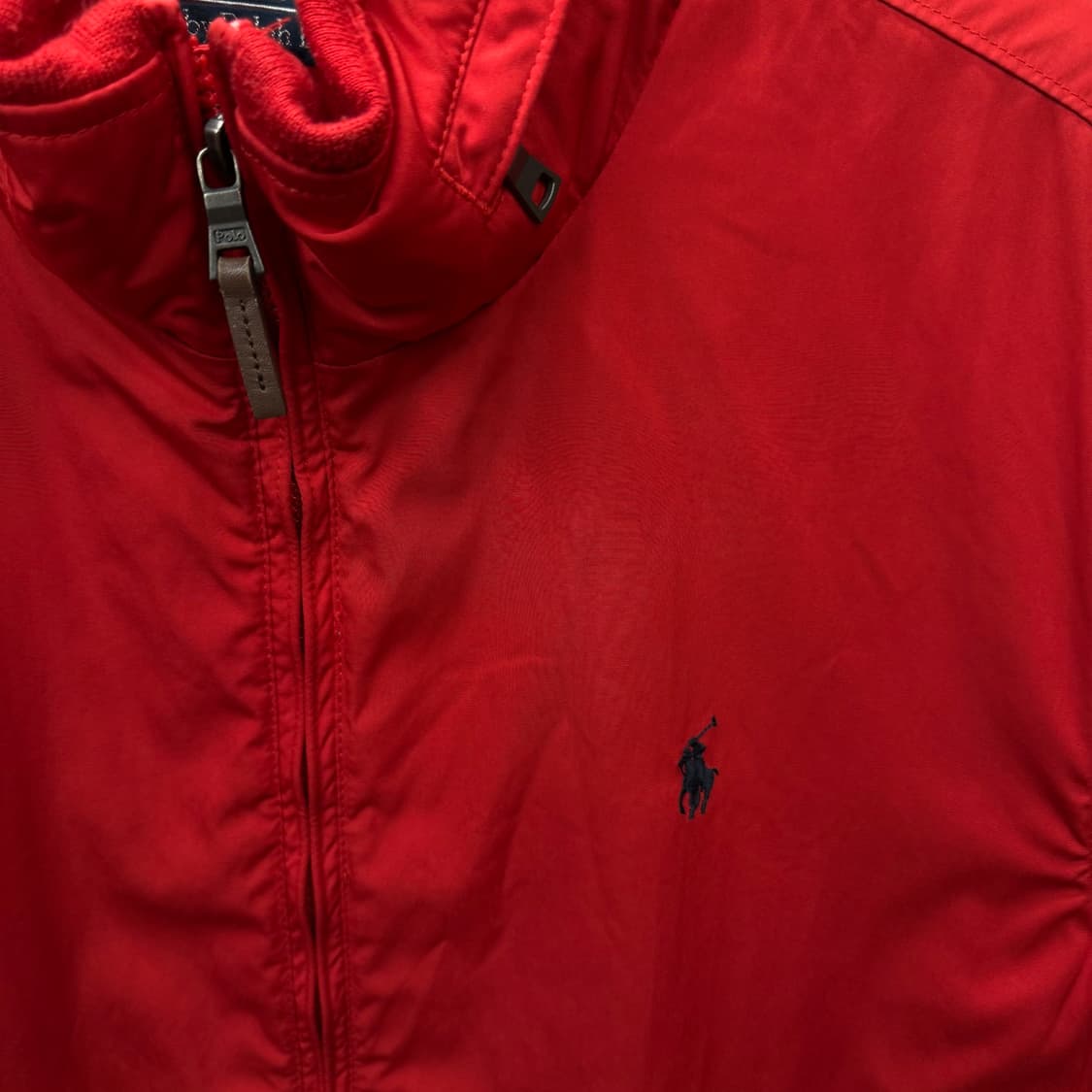 00s 폴로 랄프로렌 페리 자켓 전면 네이비 로고 포인트 레드 상품이미지5