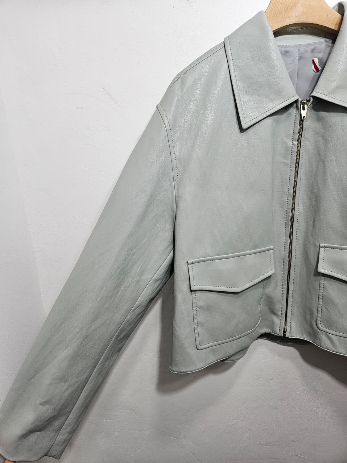 리스트(LIST) 숏 에코 가죽 자켓 상품이미지4