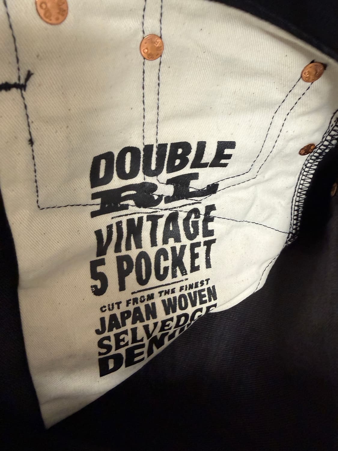 RRL 빈티지파이브포켓 블랙온블랙 31 상품이미지4