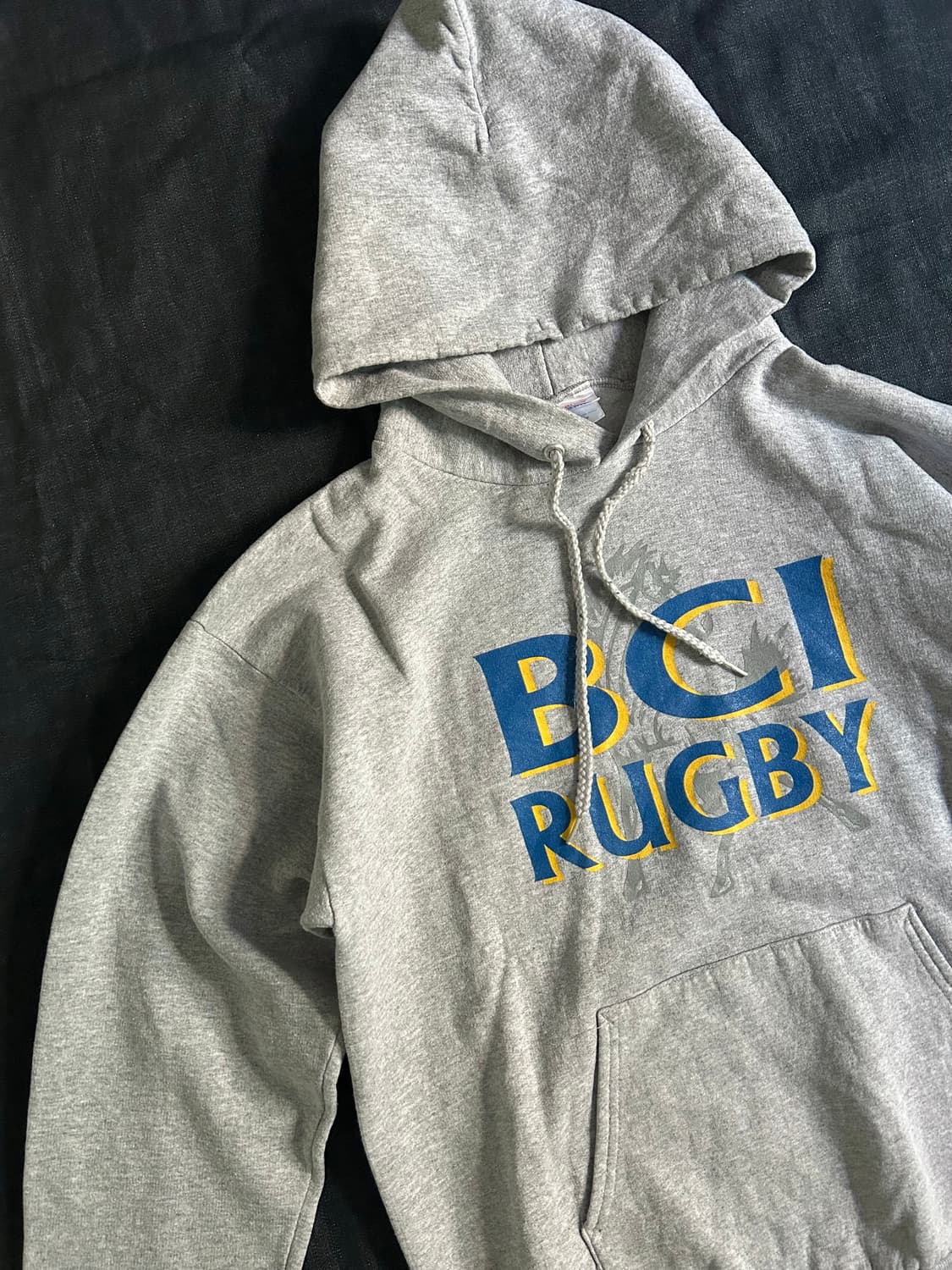 00s Hanes 멜란지 그레이 스웻후디 상품이미지2