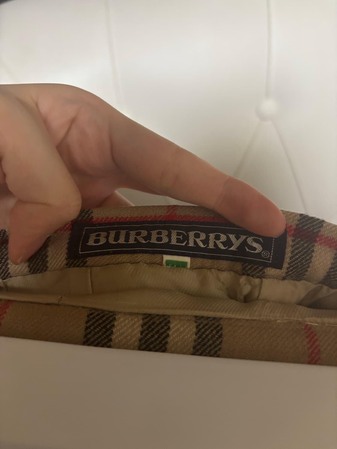 버버리 체크 치마 미디 스커트 상품이미지3