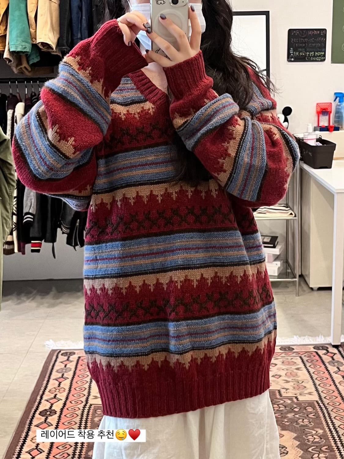 Benetton 베네통 노르딕 울 니트 상품이미지1