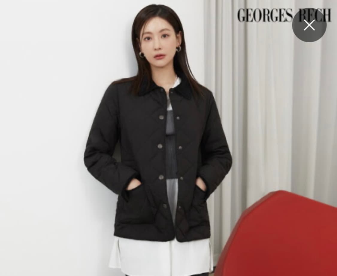 죠르쥬레쉬 코듀로이배색 퀼팅자켓:) 경량패딩 경량자켓 퀼팅패딩 상품이미지2