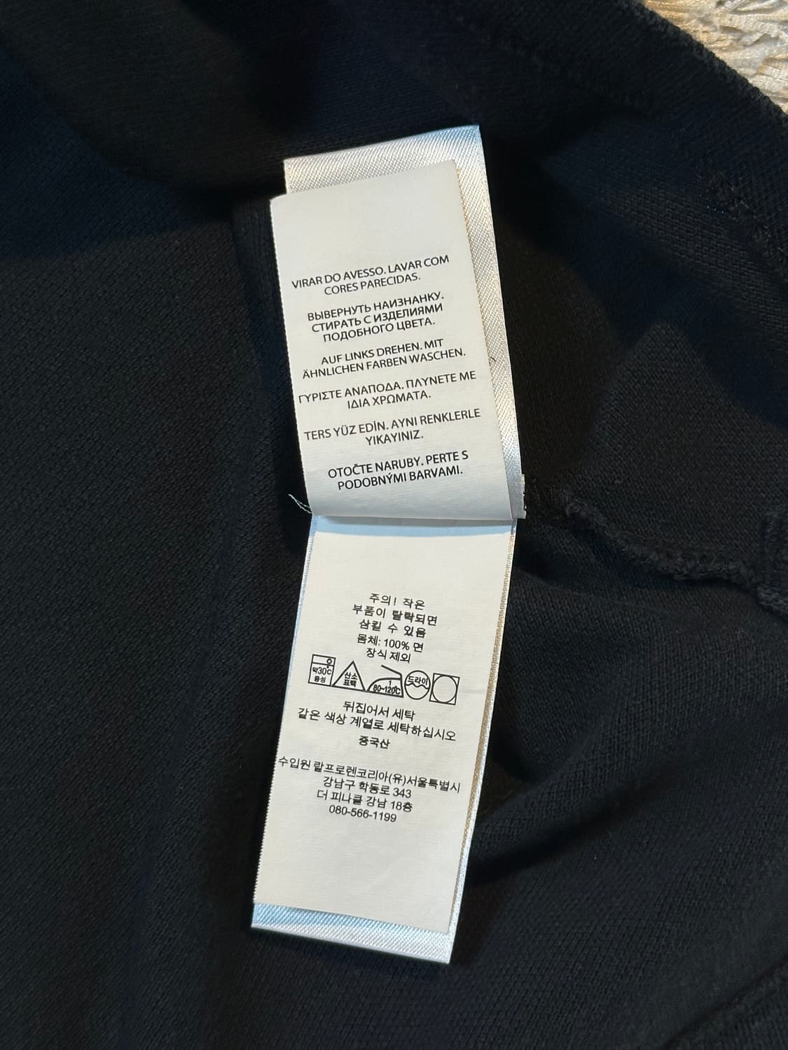폴로 랄프로렌 신형 QR 커스텀 슬림핏 레드포니 반팔 카라티 블랙 상품이미지7