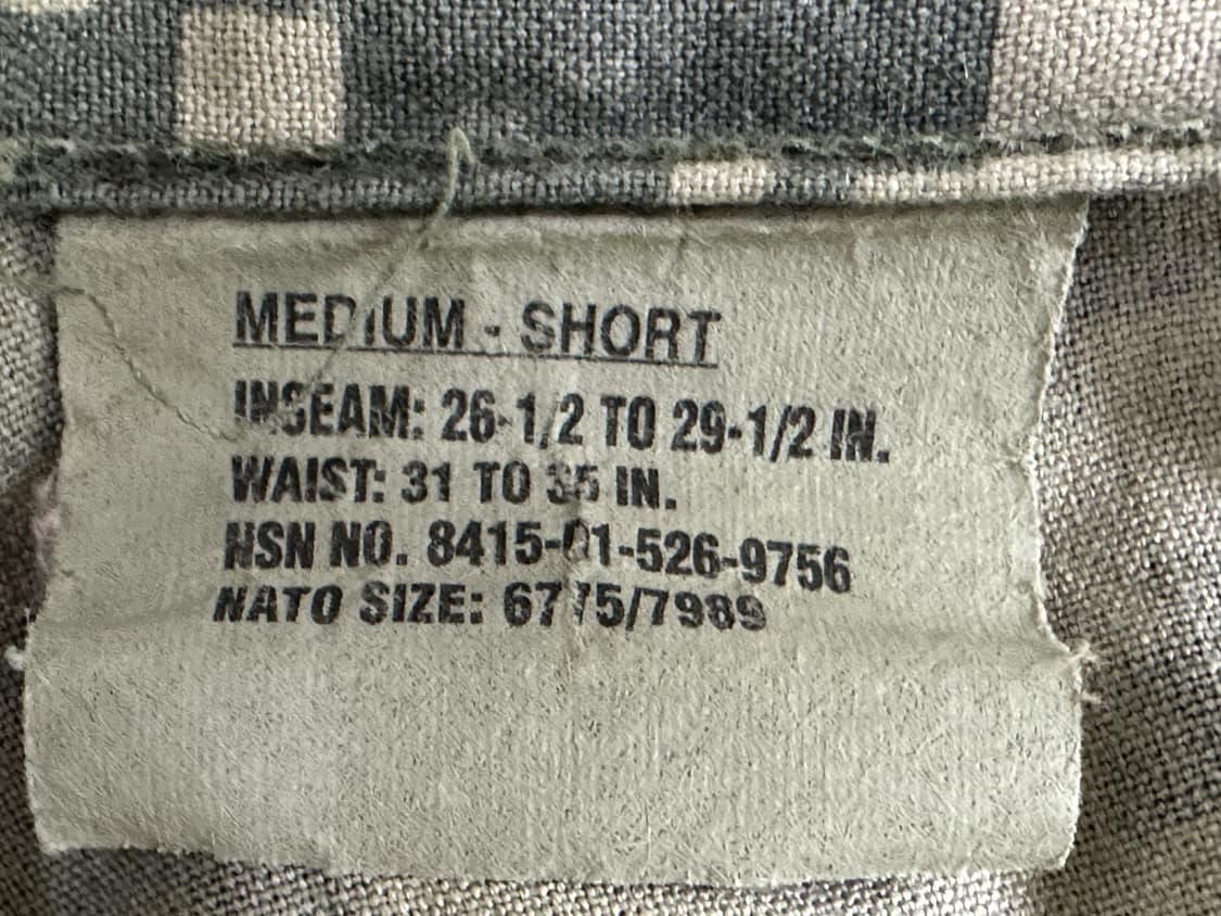 미군 구형 ACU 전투복 바지 하의 (M/S) (L) 상품이미지9