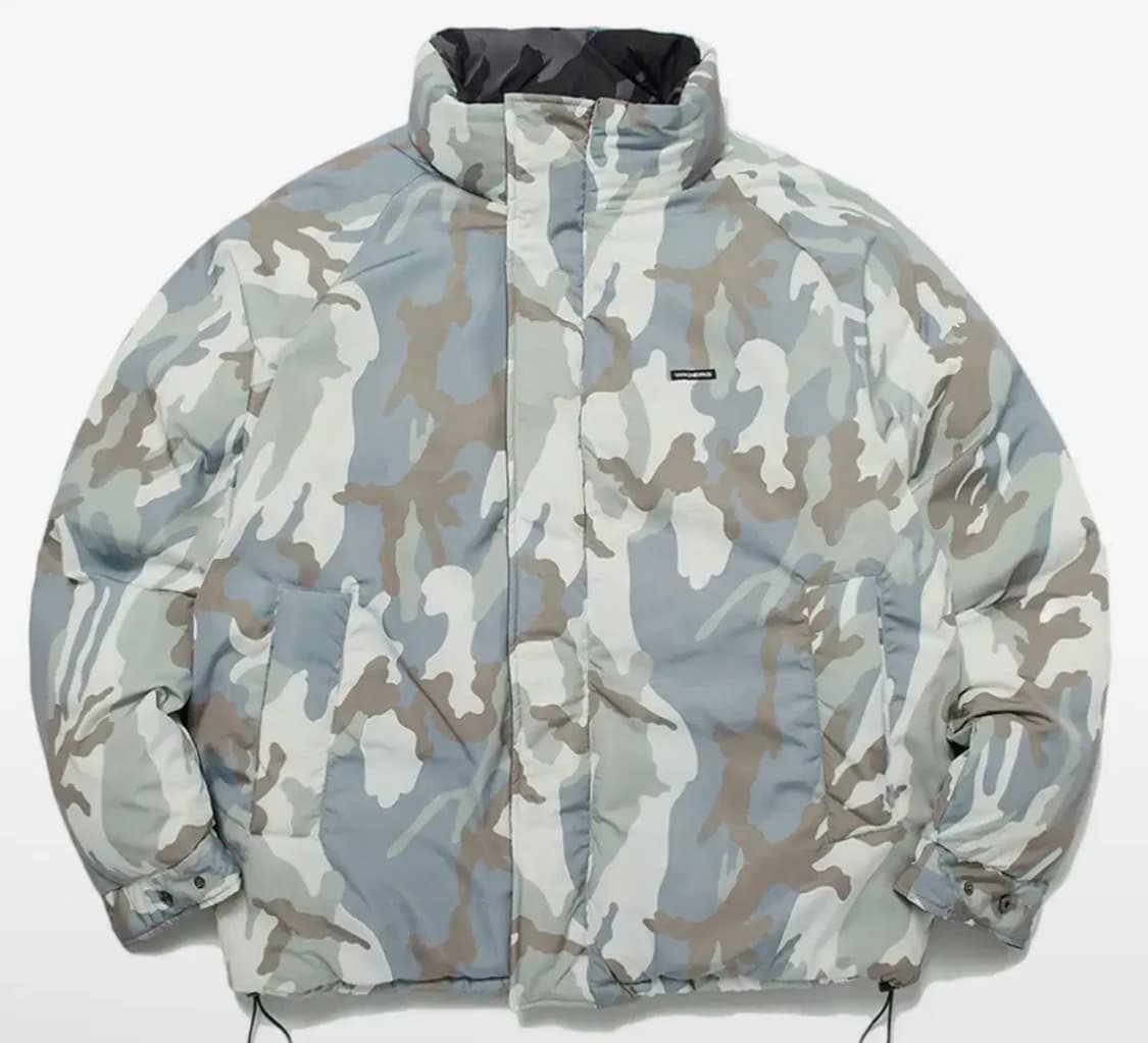 위캔더스 카모 리버시블 패딩 숏패딩 XL 상품이미지2