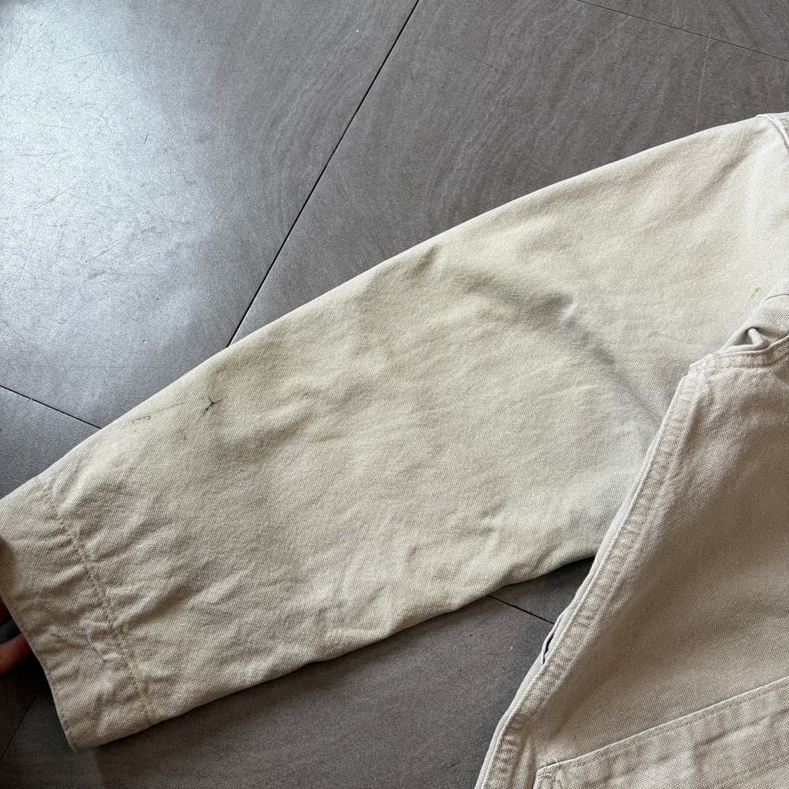90s L.L.bean 90년대 미국 생산 엘엘빈 아이보리 헌팅 자켓 상품이미지4