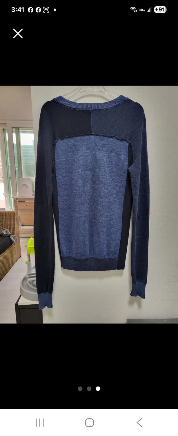 마크 제이콥스 블루/블랙 가디건 S 55사이즈 상품이미지3