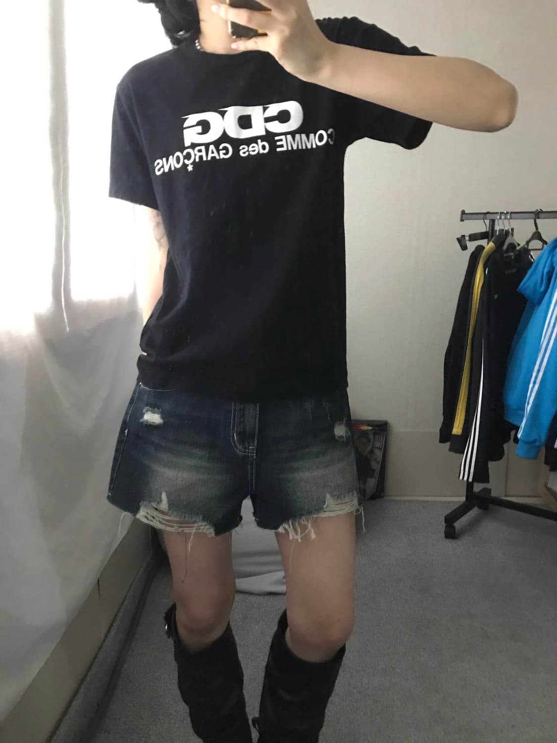 꼼데가르송 블랙 반팔티셔츠 상품이미지8