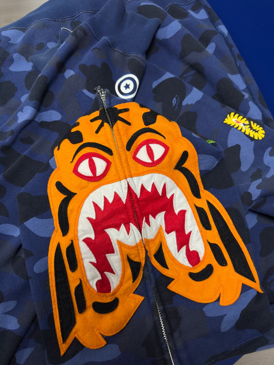 베이프 후드집업 XL 청계 상품이미지1