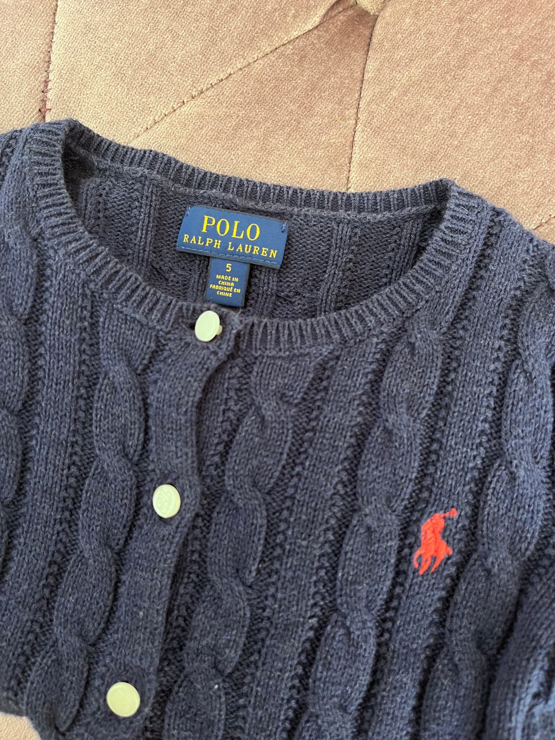 폴로랄프로렌 키즈 케이블가디건 5T사이즈 상품이미지6