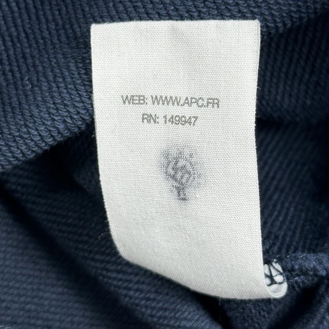 아페쎄 A.P.C 파리 네이비 맨투맨 (M 여성추천) 상품이미지6