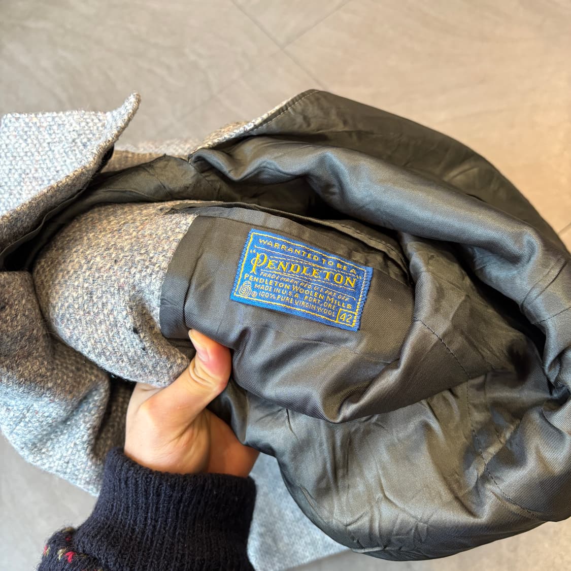 80년대 미국 생산 펜들턴 울 블레이저 자켓 상품이미지7