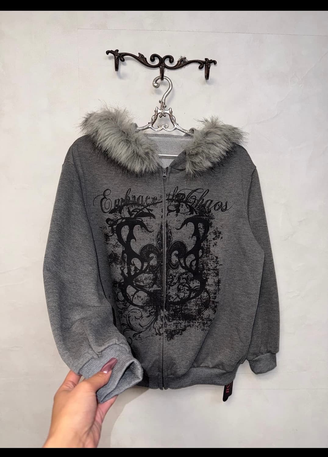 루즈레이크 Romwe 빈티지 후드집업 상품이미지2