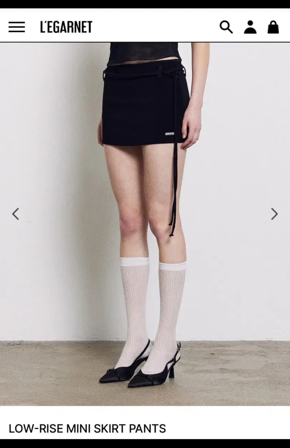 르가넷 블랙 미니 스커트 leganet s 상품이미지1