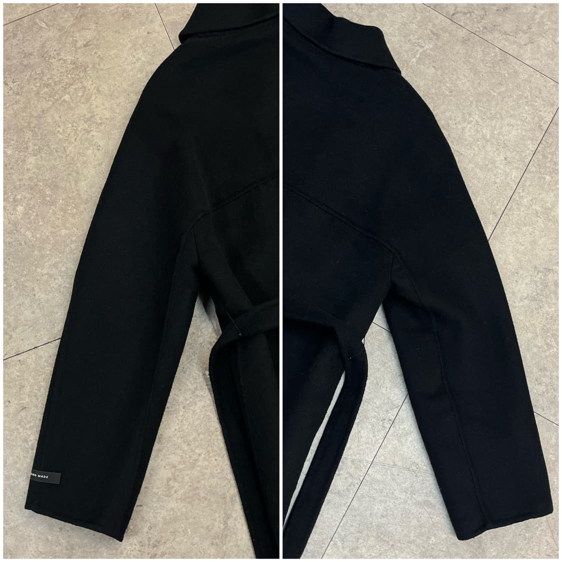 핸드메이드 울 코트 블랙 55 #csz2450 상품이미지9