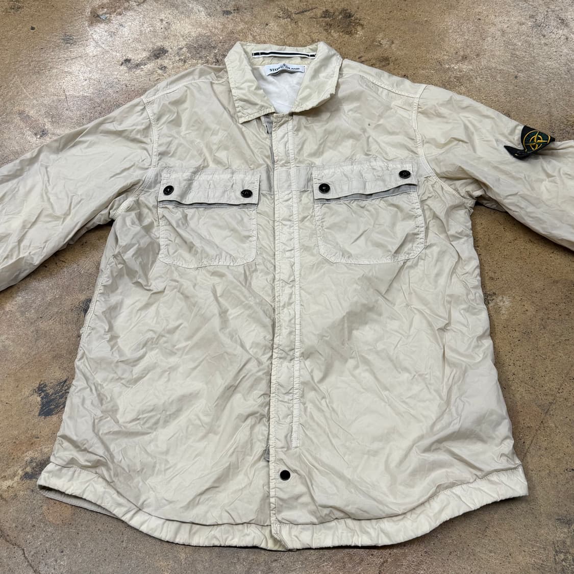 [정품/M] 스톤아일랜드 멀티포켓 나일론 자켓 셔츠 b17 상품이미지3