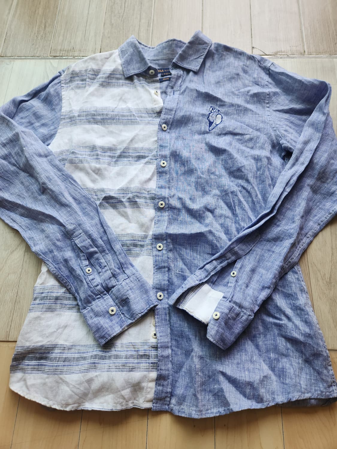 질스튜어트 앵무새 린넨 셔츠 L 상품이미지1