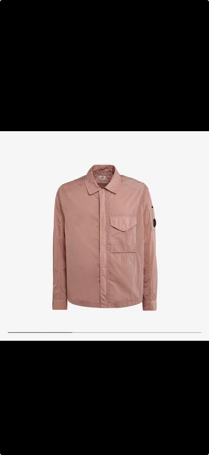 C.P. 컴퍼니 크롬-R 지퍼 오버셔츠 시더 우드 핑크 S  상품이미지1
