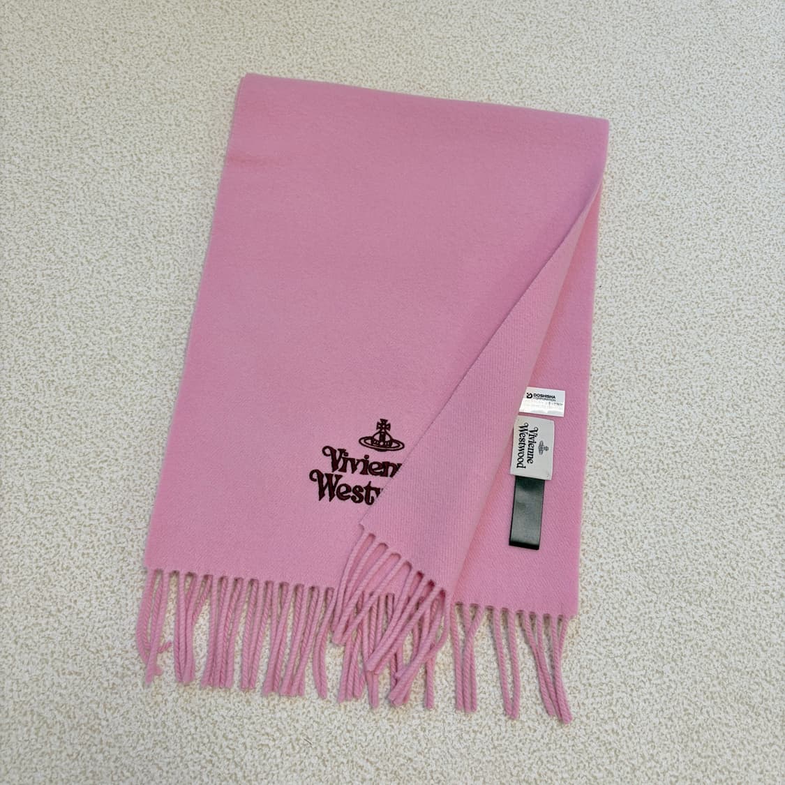 25FW신상 비비안웨스트우드 라나울 머플러 핑크 상품이미지4