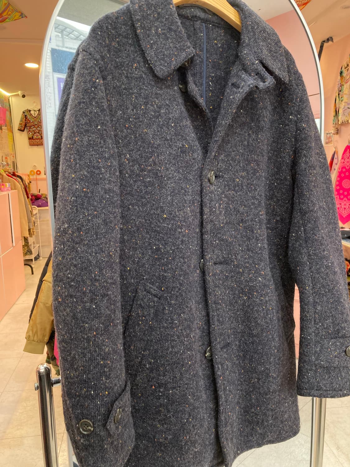 울 빈티지 그레이 자켓 상품이미지4