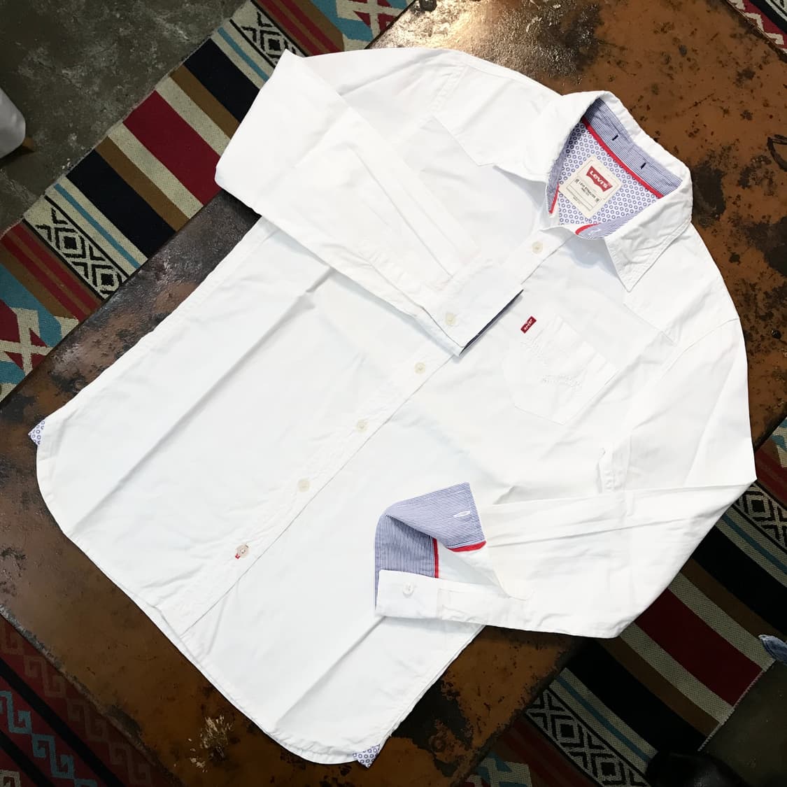 리바이스 화이트 셔츠 여성 55 66 상품이미지2