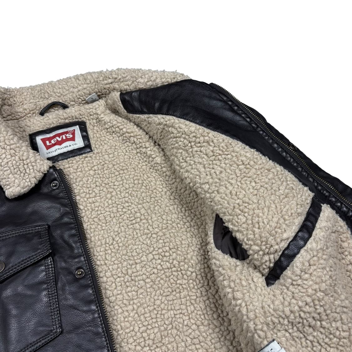 리바이스 안감 쉐르파 레더 자켓 상품이미지3
